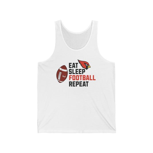 Eat, Sleep, Football, Jersey Tank