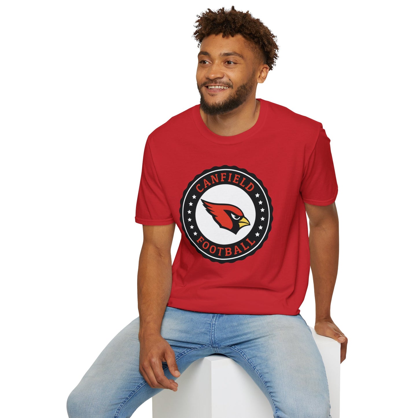 Canfield Football Badge, Softstyle T-Shirt