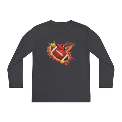 Canfield Football (Fire), Youth Long Sleeve Competitor Tee