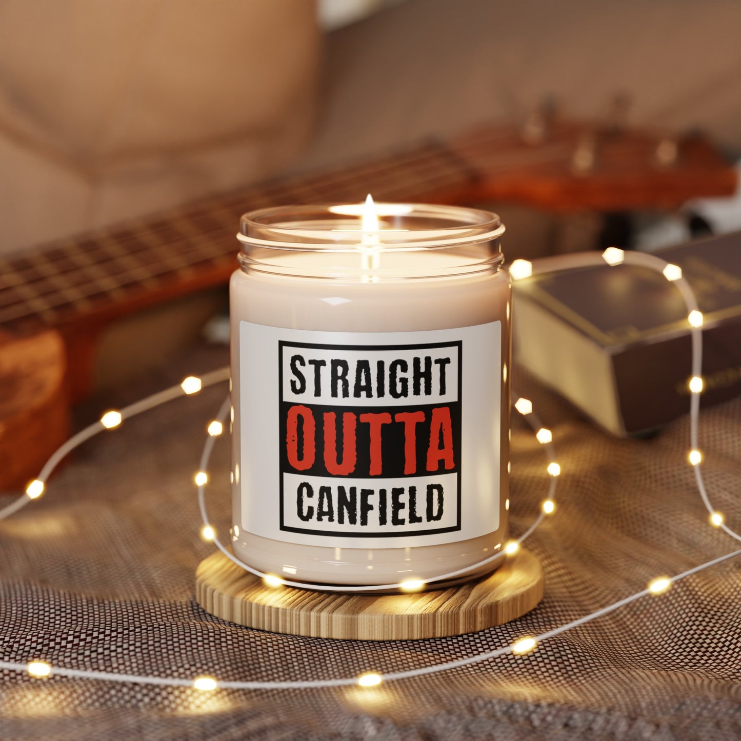 "Straight Outta Canfield", 9 oz. Scented Soy Candle