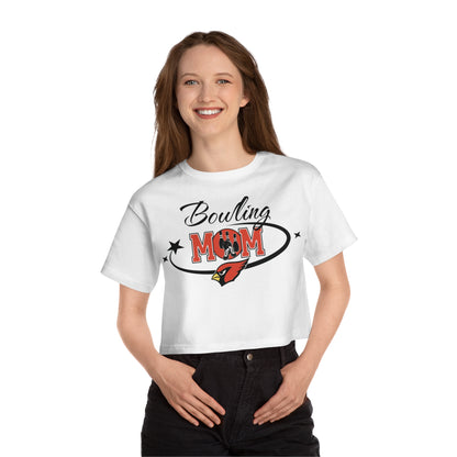 Bowling Mom, Women's Cropped T-Shirt