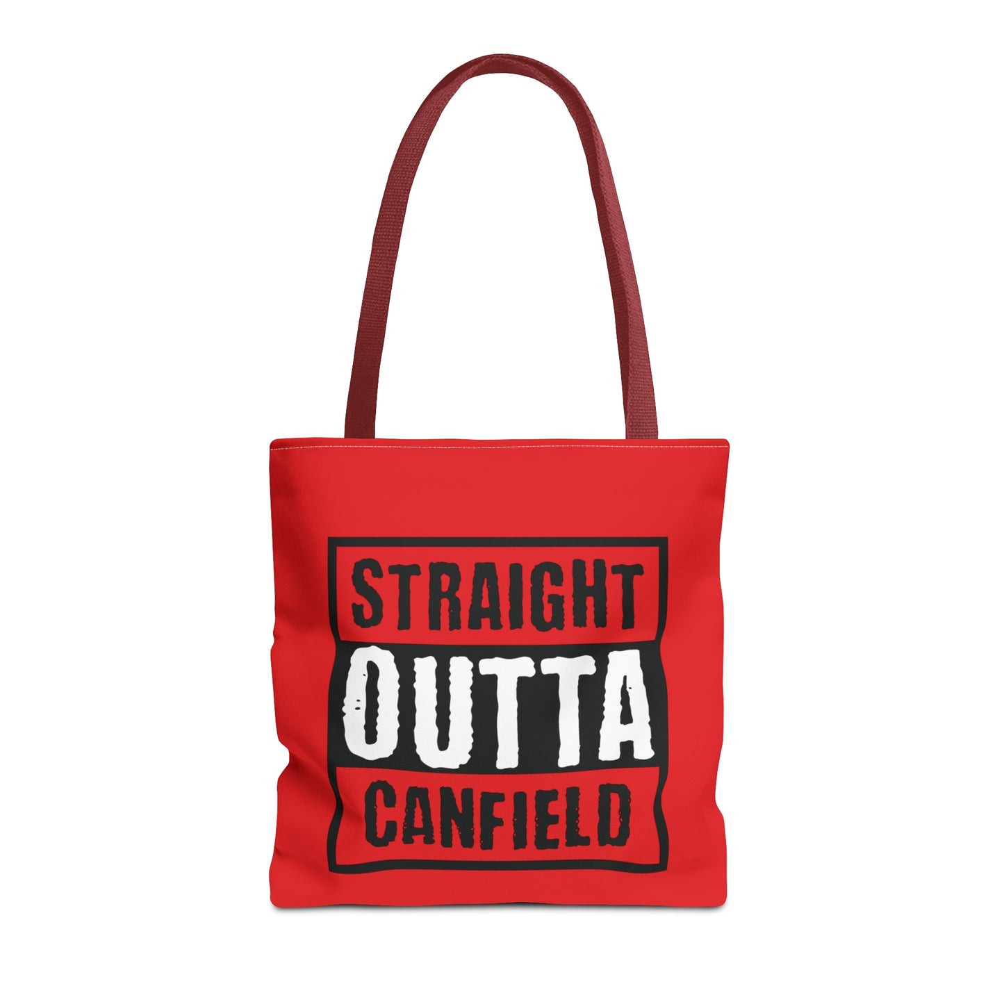 "Straight Outta Canfield" Tote Bag, Red Cardinal