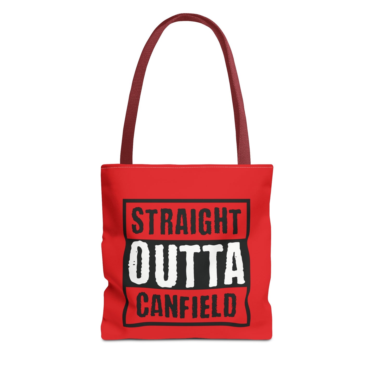 "Straight Outta Canfield" Tote Bag, Black "C"