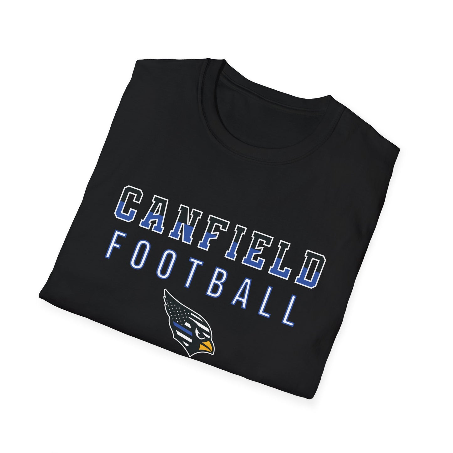 Back-the-Blue (Color Cut) Canfield Football Softstyle T-Shirt