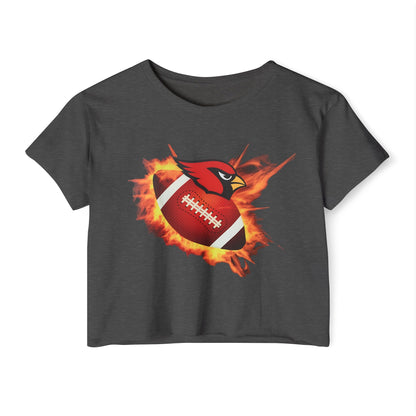 Canfield Football (Fire), Women's Crop Top