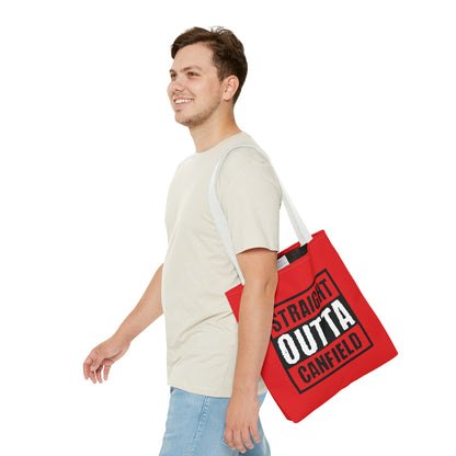 "Straight Outta Canfield" Tote Bag, Red Cardinal