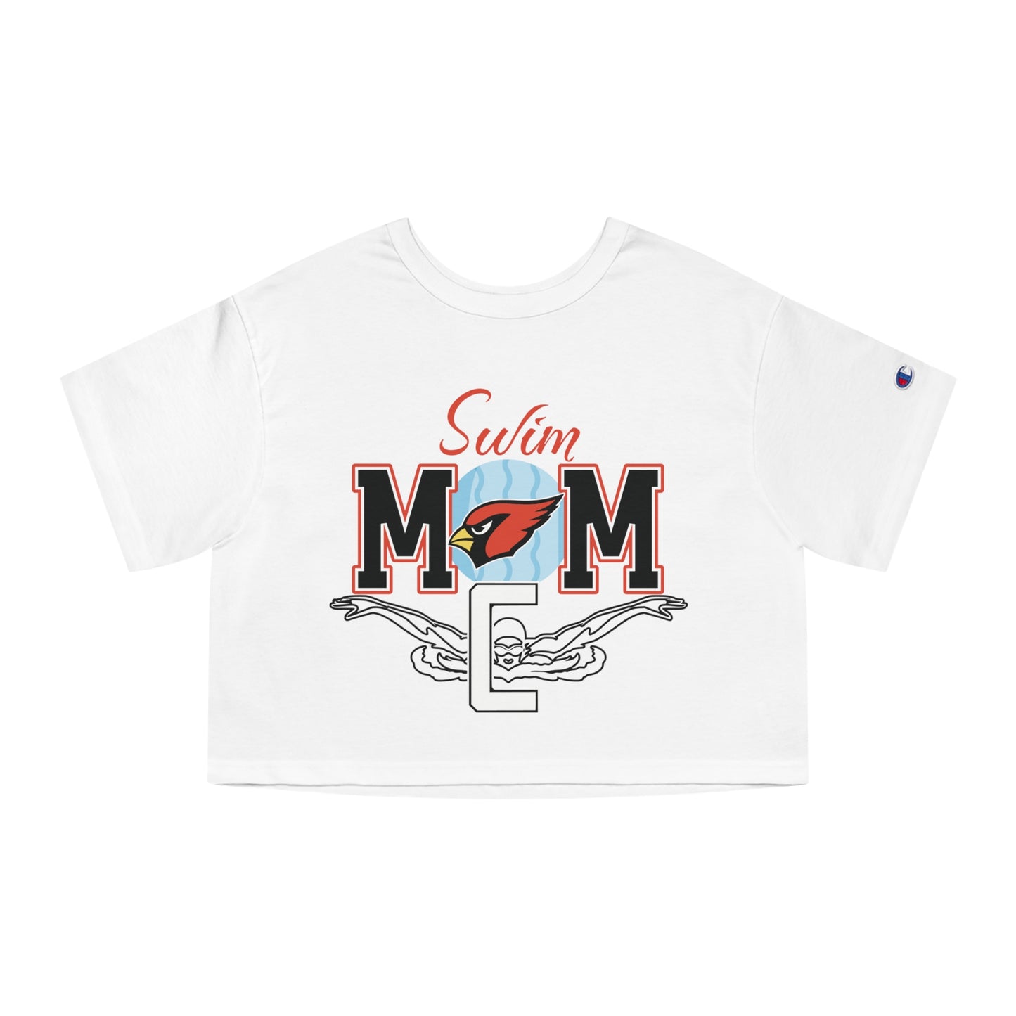 Swim Mom, Women's Cropped T-Shirt