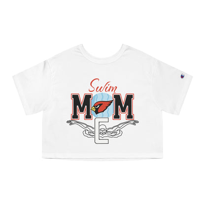 Swim Mom, Women's Cropped T-Shirt