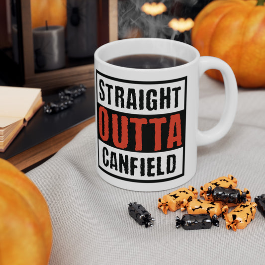 "Straight Outta Canfield" Ceramic Mug, 11 oz