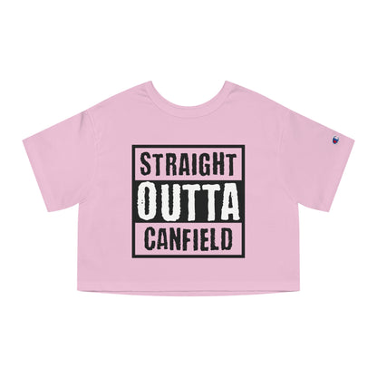 "Straight Outta Canfield", Women's Cropped T-Shirt