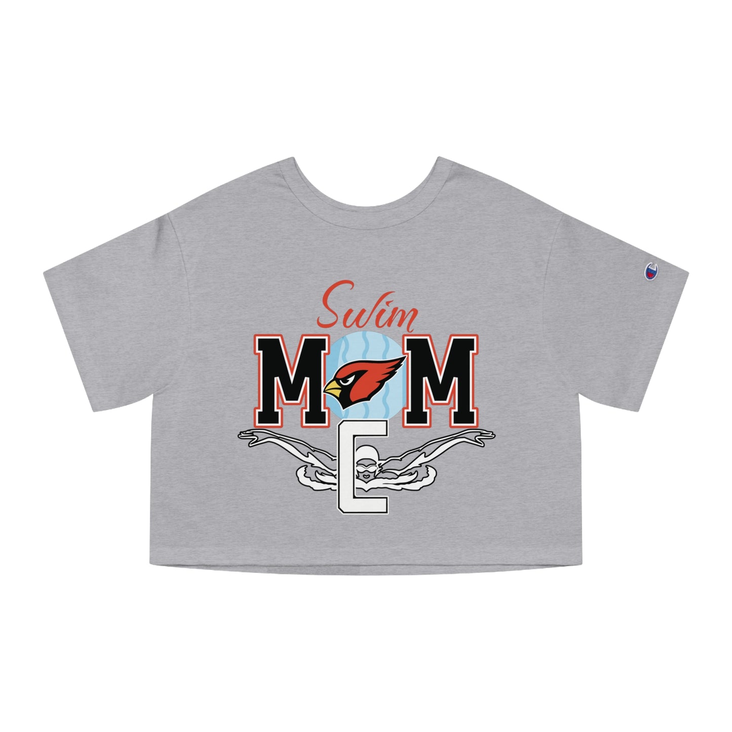 Swim Mom, Women's Cropped T-Shirt