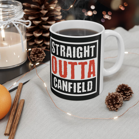 "Straight Outta Canfield" Ceramic Mug, 11 oz