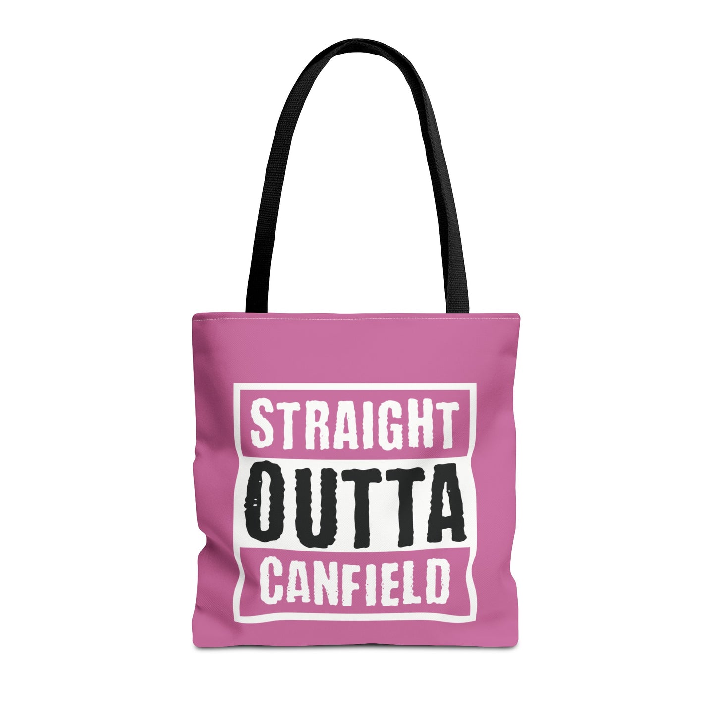 "Straight Outta Canfield" Tote Bag, White "C"