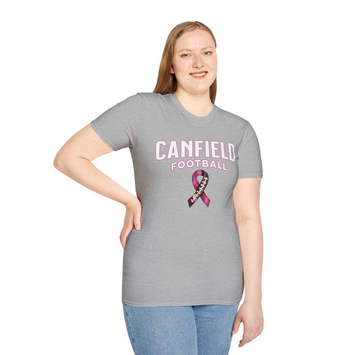 Canfield Football (Breast Cancer), Softstyle T-Shirt