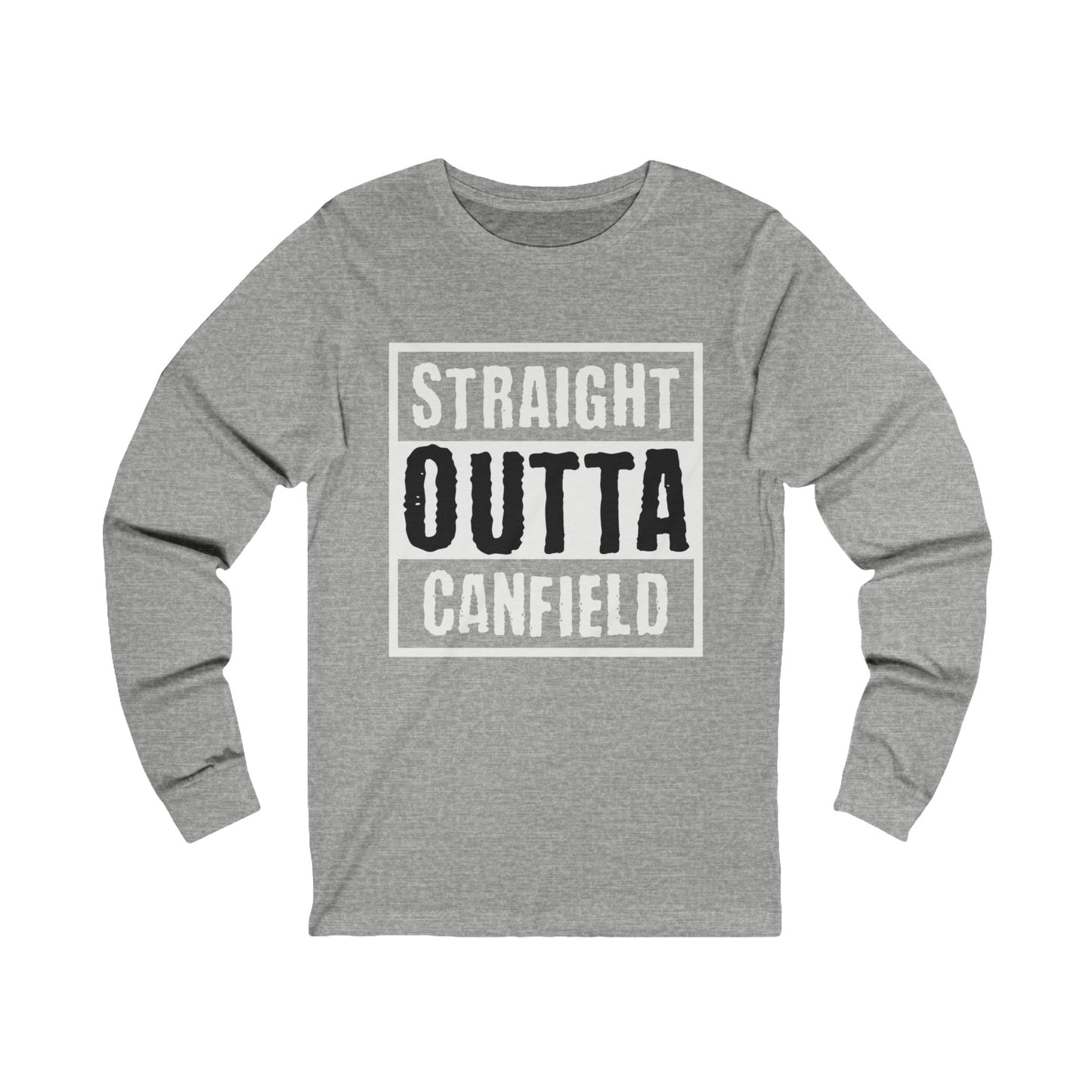 "Straight Outta Canfield", Unisex Jersey Long Sleeve Tee