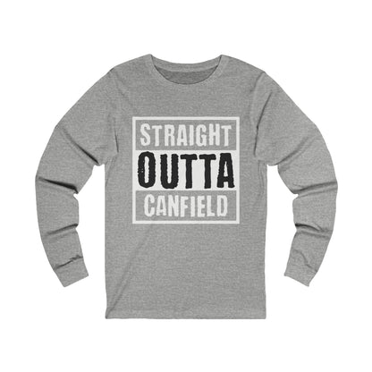 "Straight Outta Canfield", Unisex Jersey Long Sleeve Tee