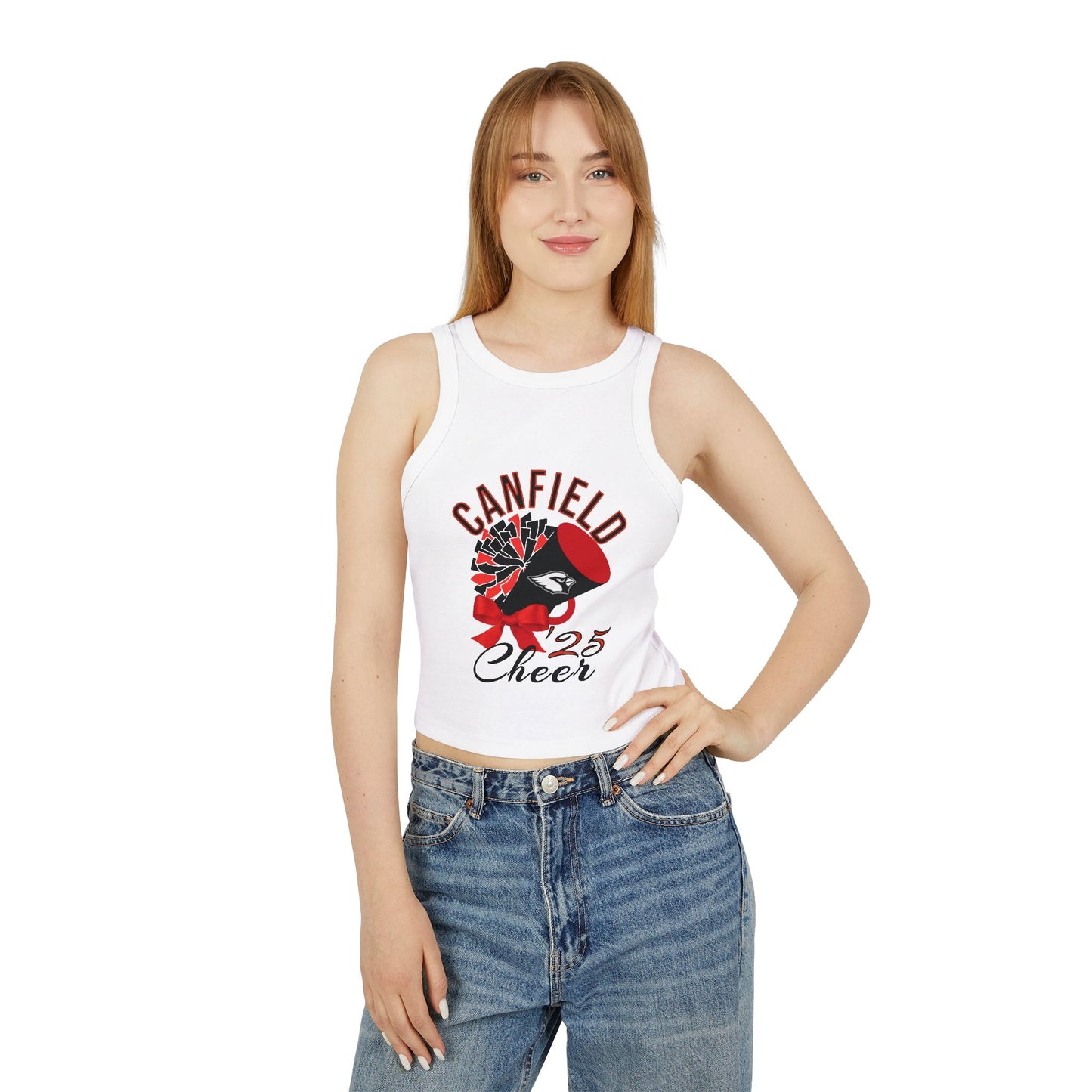 2025 Canfield Cheer,  Micro Rib Racer Tank Top