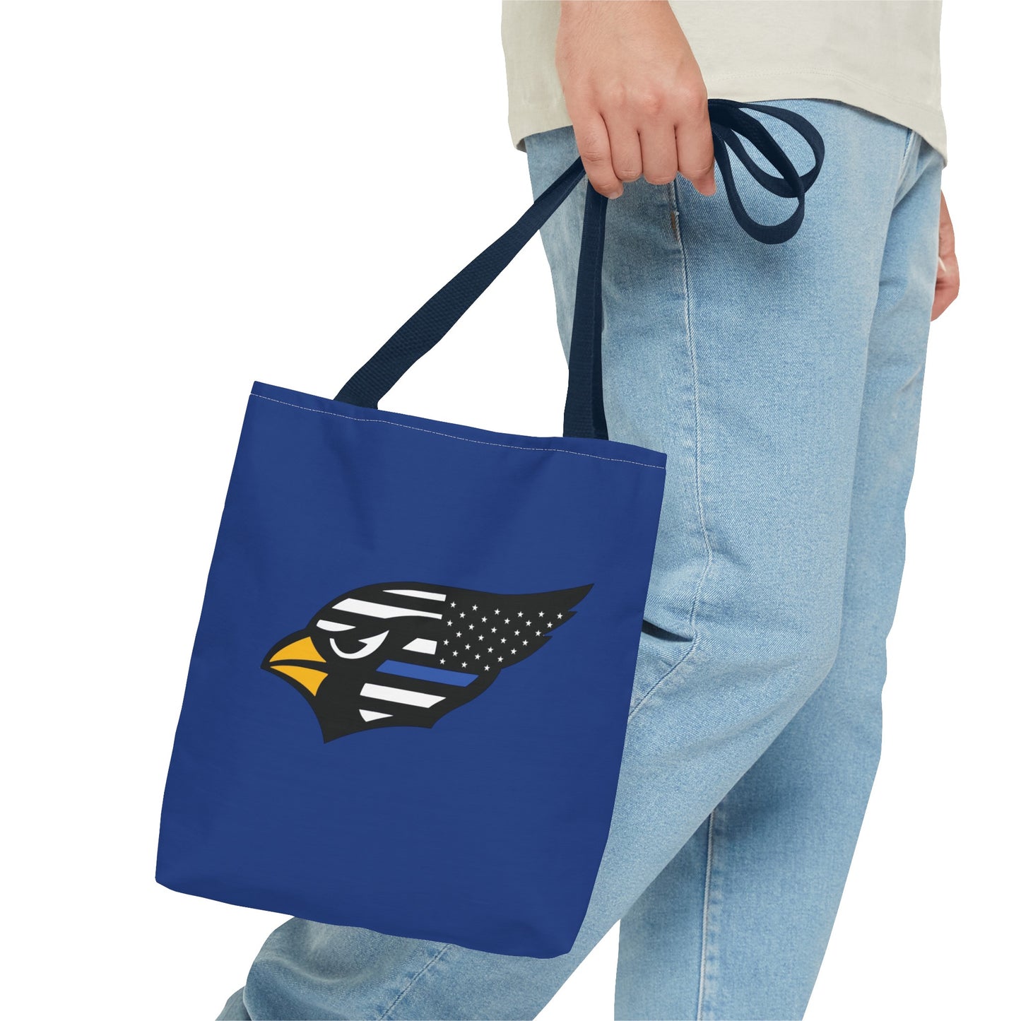 Canfield Tote Bag, Back-the-Blue Cardinal & Black "C"