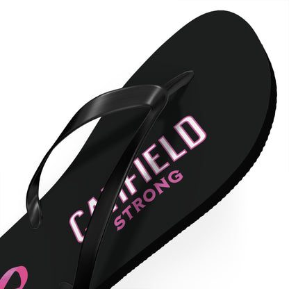 "Canfield Strong" Breast Cancer Awareness Flip Flops