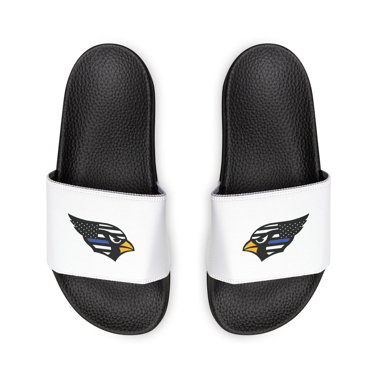 Men's Slide Sandals, Back-the Blue Cardinal