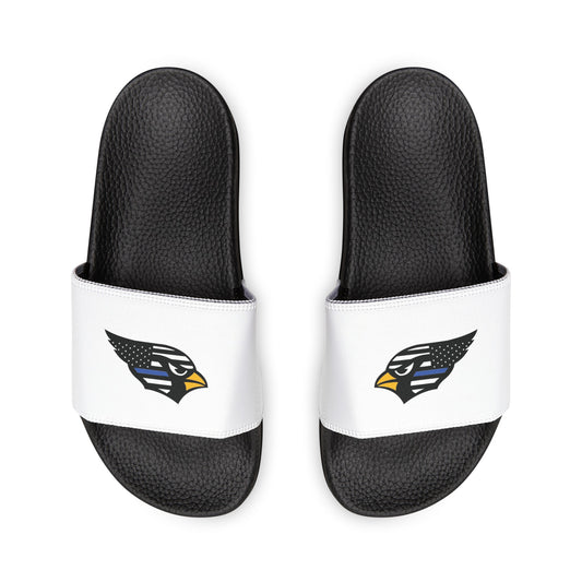 Men's Slide Sandals, Back-the Blue Cardinal