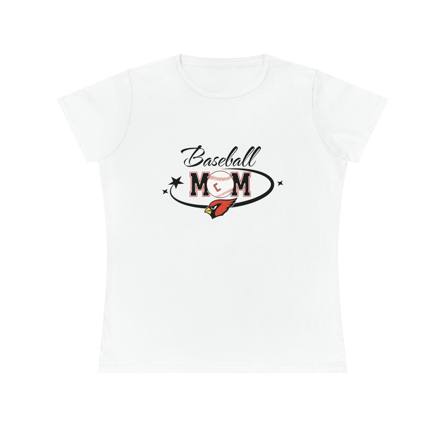 Baseball Mom, Ladies' Cotton T-Shirt