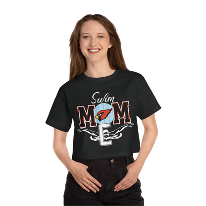 Swim Mom, Women's Cropped T-Shirt