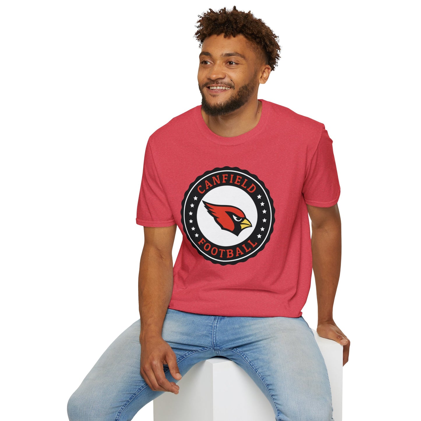 Canfield Football Badge, Softstyle T-Shirt