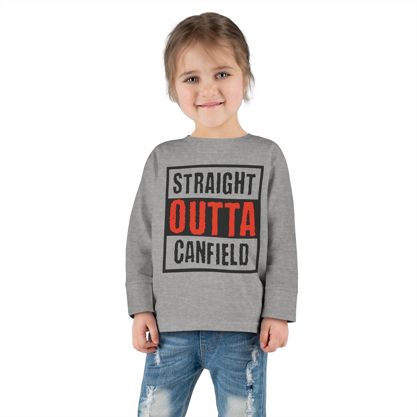 "Straight Outta Canfield", Toddler Long Sleeve Tee