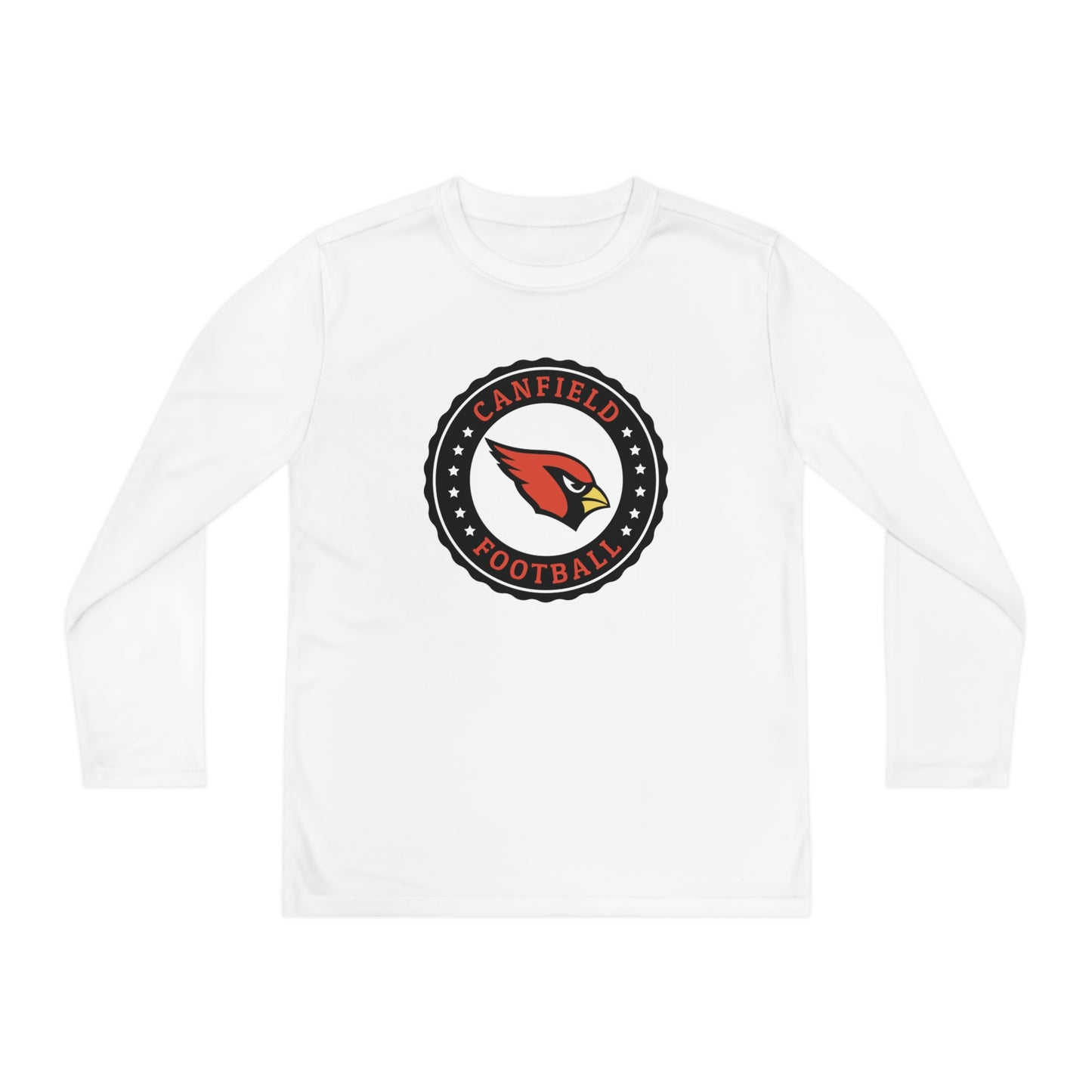 Canfield Football Badge, Youth Long Sleeve Competitor Tee