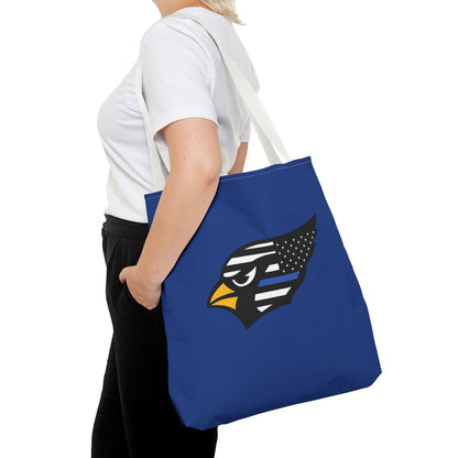 Canfield Tote Bag, Back-the-Blue Cardinal & Black "C"