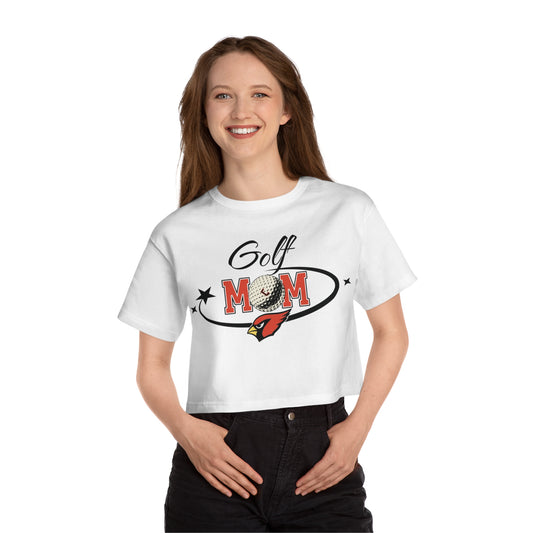 Golf Mom, Women's Cropped T-Shirt