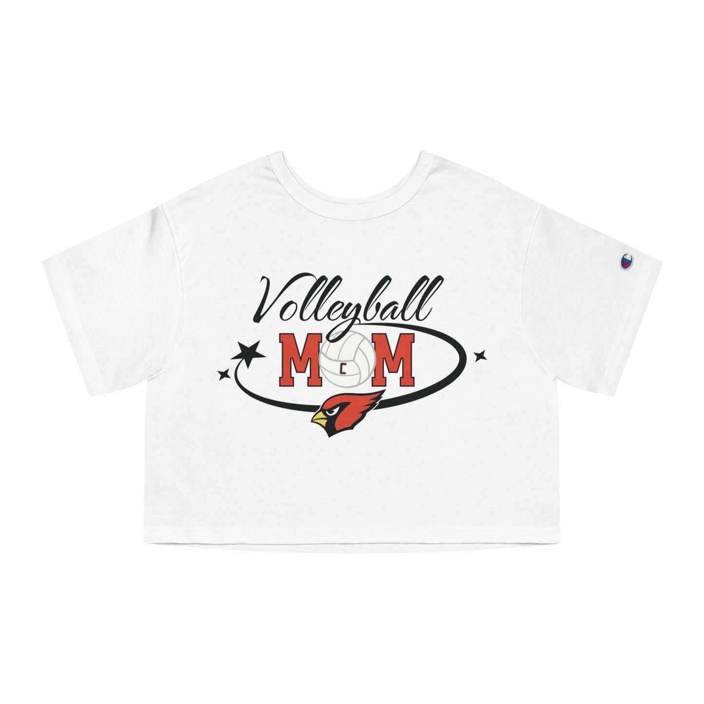 Volleyball Mom, Women's Cropped T-Shirt