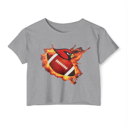 Canfield Football (Fire), Women's Crop Top