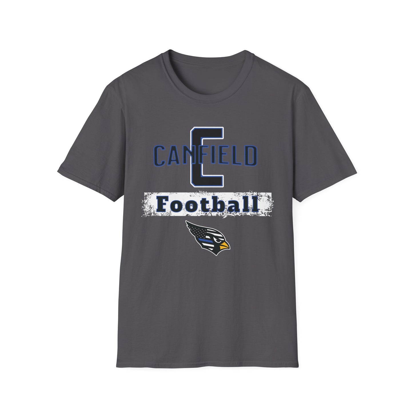 Back-the-Blue Canfield Football Softstyle T-Shirt