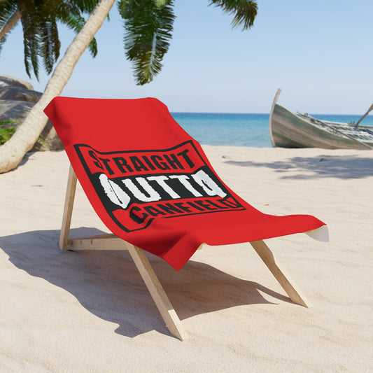 "Straight Outta Canfield" Beach Towel