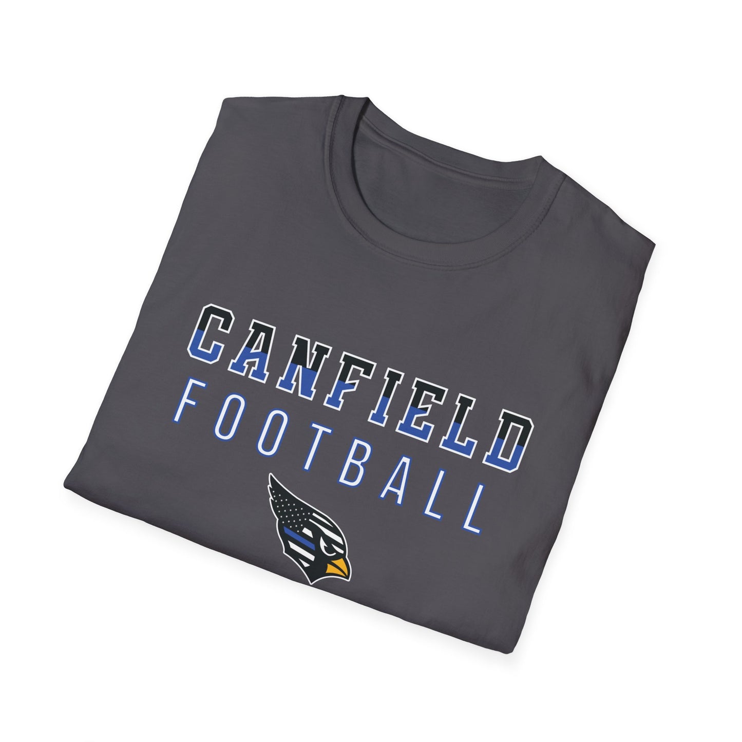 Back-the-Blue (Color Cut) Canfield Football Softstyle T-Shirt