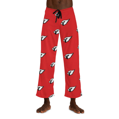 Men's Pajama Pants, White Cardinal