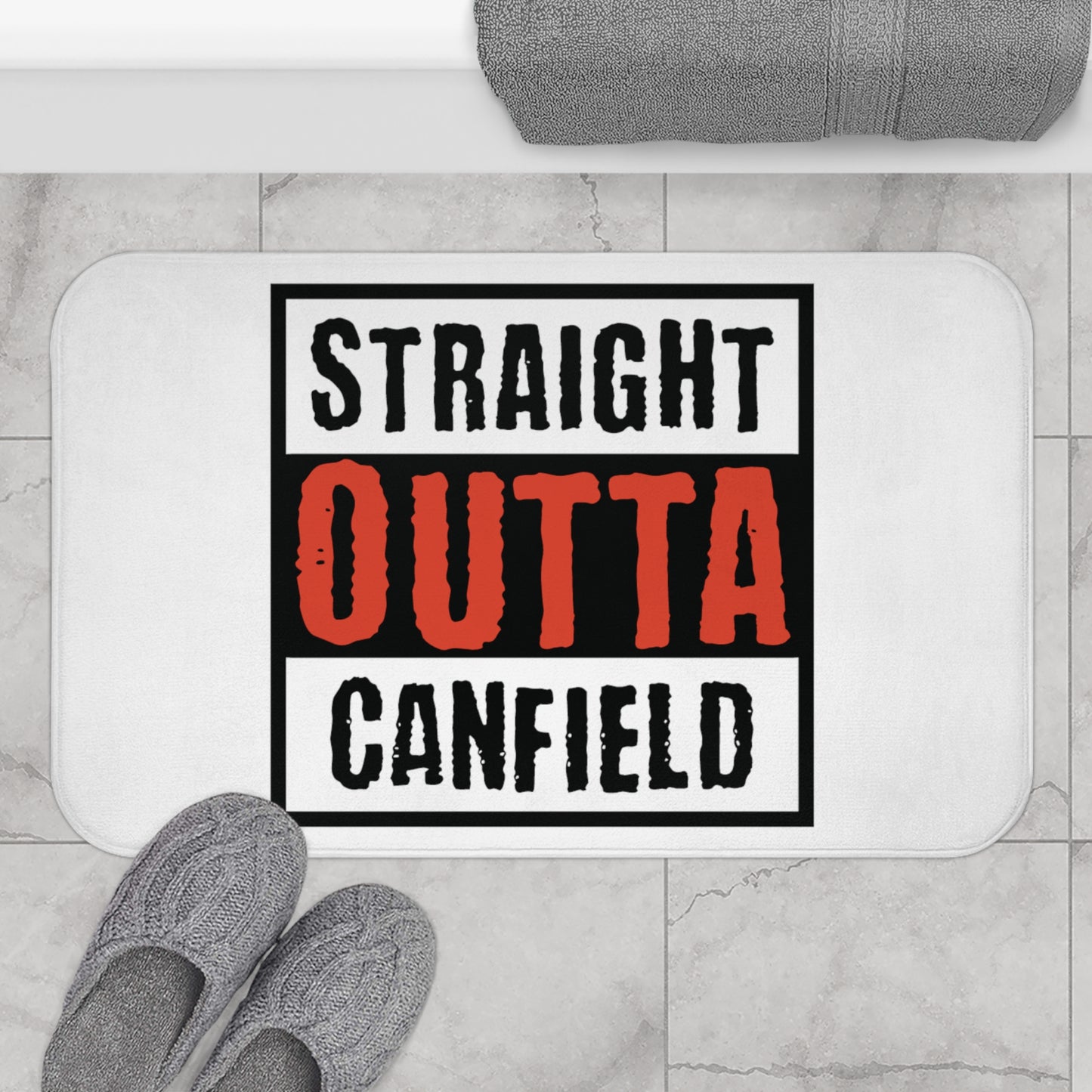 "Straight Outta Canfield", Bath Mat