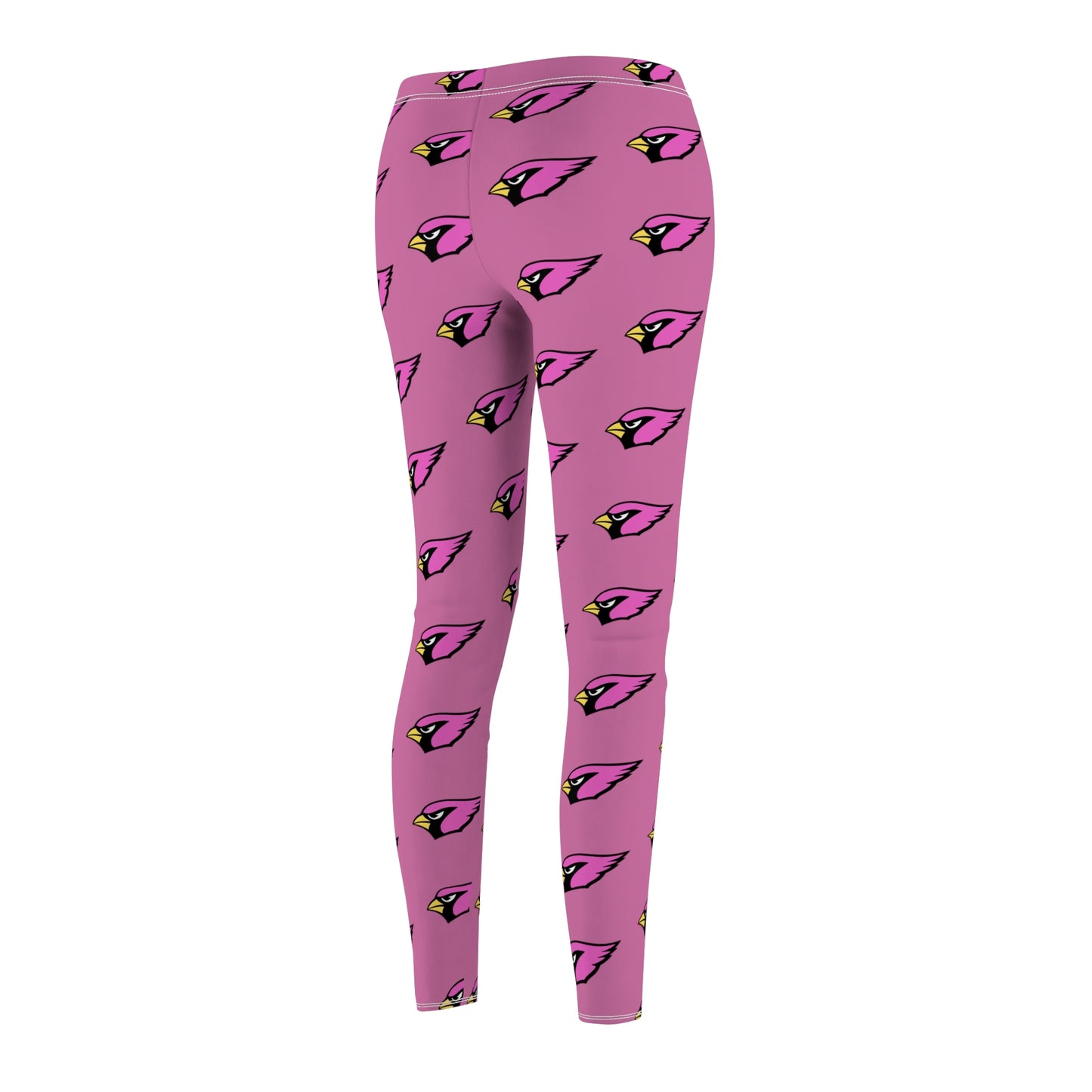 Women's Casual Leggings, Pink Cardinal