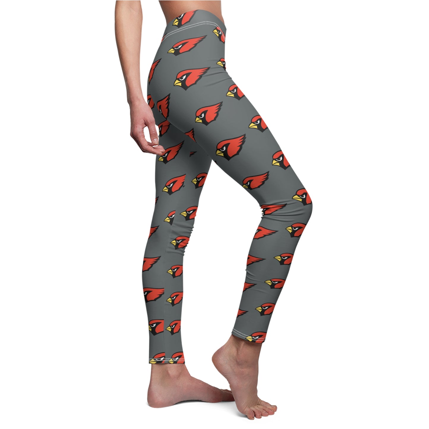 Women's Casual Leggings, Red Cardinal