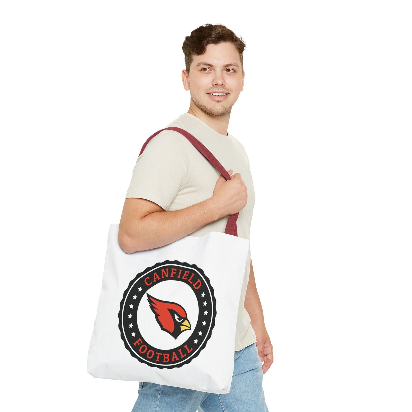 Canfield Football Tote Bag, Black "C"