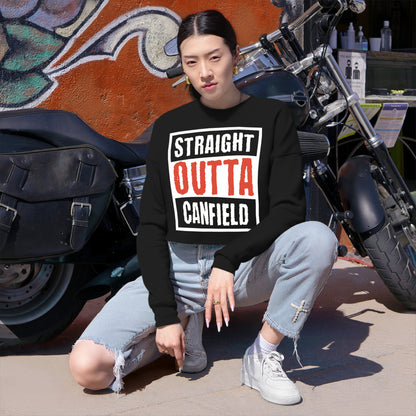 "Straight Outta Canfield" Women's Cropped Sweatshirt