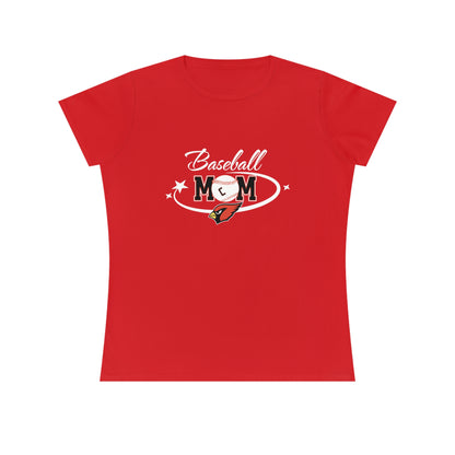 Baseball Mom, Ladies' Cotton T-Shirt