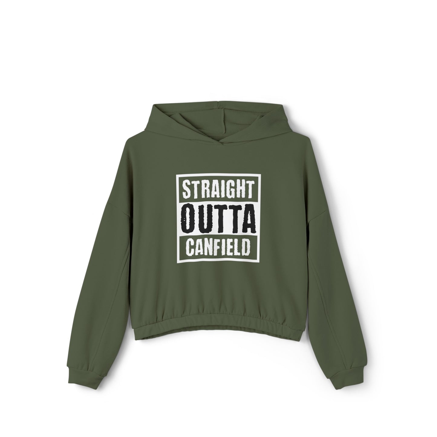 "Straight Outta Canfield" Women's Cinched Bottom Hoodie