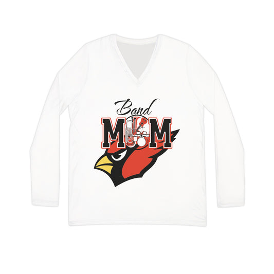 Band Mom, Women's Long Sleeve V-neck Shirt