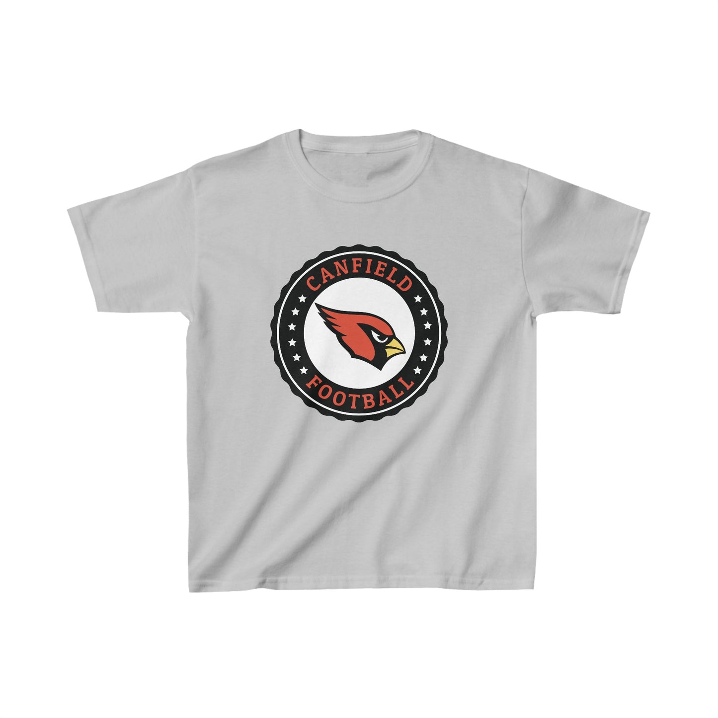 Canfield Football Badge, Kids Heavy Cotton Tee