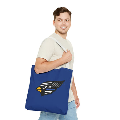 Canfield Tote Bag, Back-the-Blue Cardinal & Black "C"