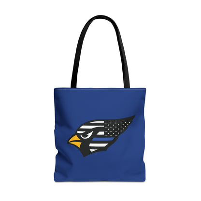 Canfield Tote Bag, Back-the-Blue Cardinal & Black "C"