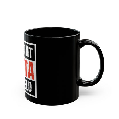 "Straight Outta Canfield" Black Mug, 11 oz